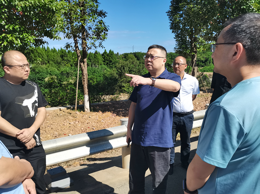 圖3:集團黨委委員、副總經理倪丹督導二環路沿線景觀提質工程施工安全 圖3:集團黨委委員、副總經理倪丹督導二環路沿線景觀提質工程施工安全