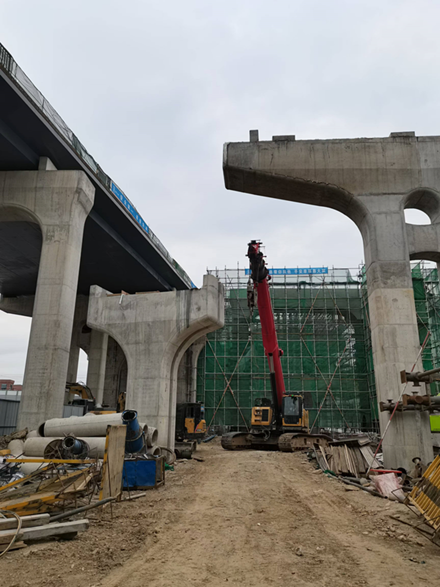 創業大道南延線施工現場 創業大道南延線施工現場